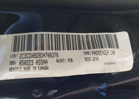 2013 Dodge Charger Se from USA, damaged, VIN 2C3CDXBG9DH706376